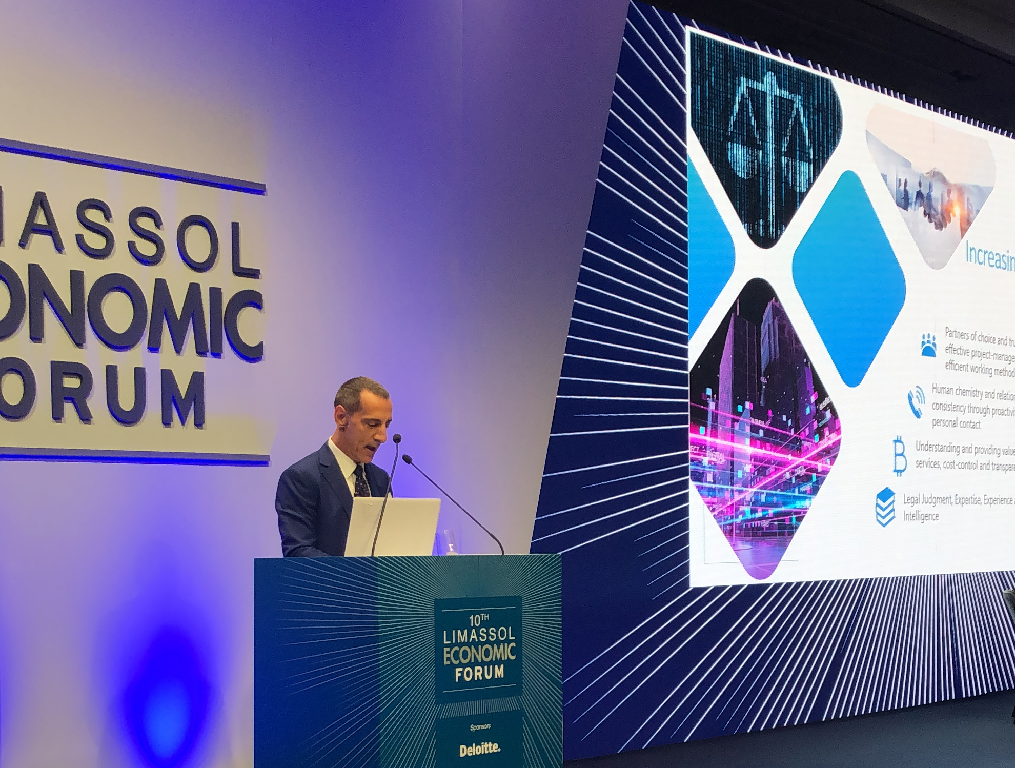 Elias Neocleous interview to InBusinessNews, at the Limassol Economic Forum