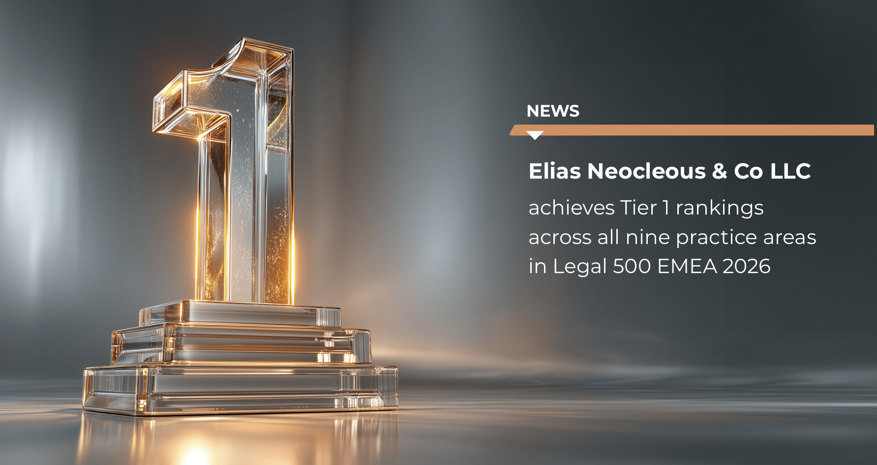 Elias Neocleous & Co LLC achieves Tier 1 rankings across all nine practice areas in Legal 500 EMEA 2026