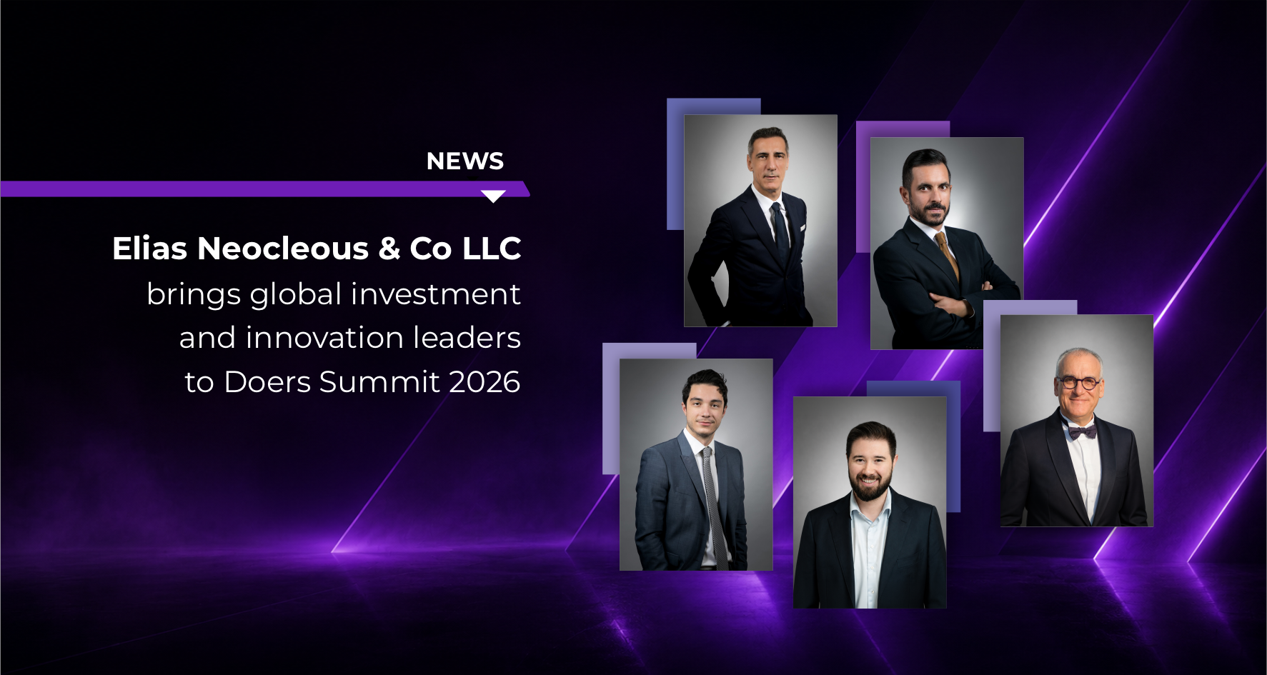  Elias Neocleous & Co LLC brings global investment and innovation leaders to Doers Summit 2026