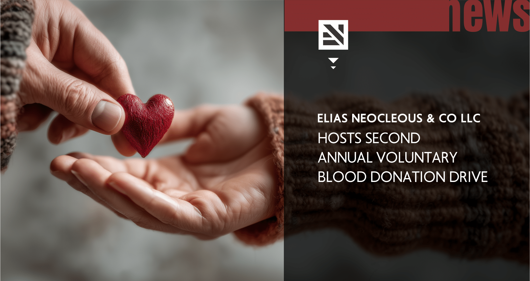 Elias Neocleous & Co LLC Hosts Second Annual Voluntary Blood Donation Drive