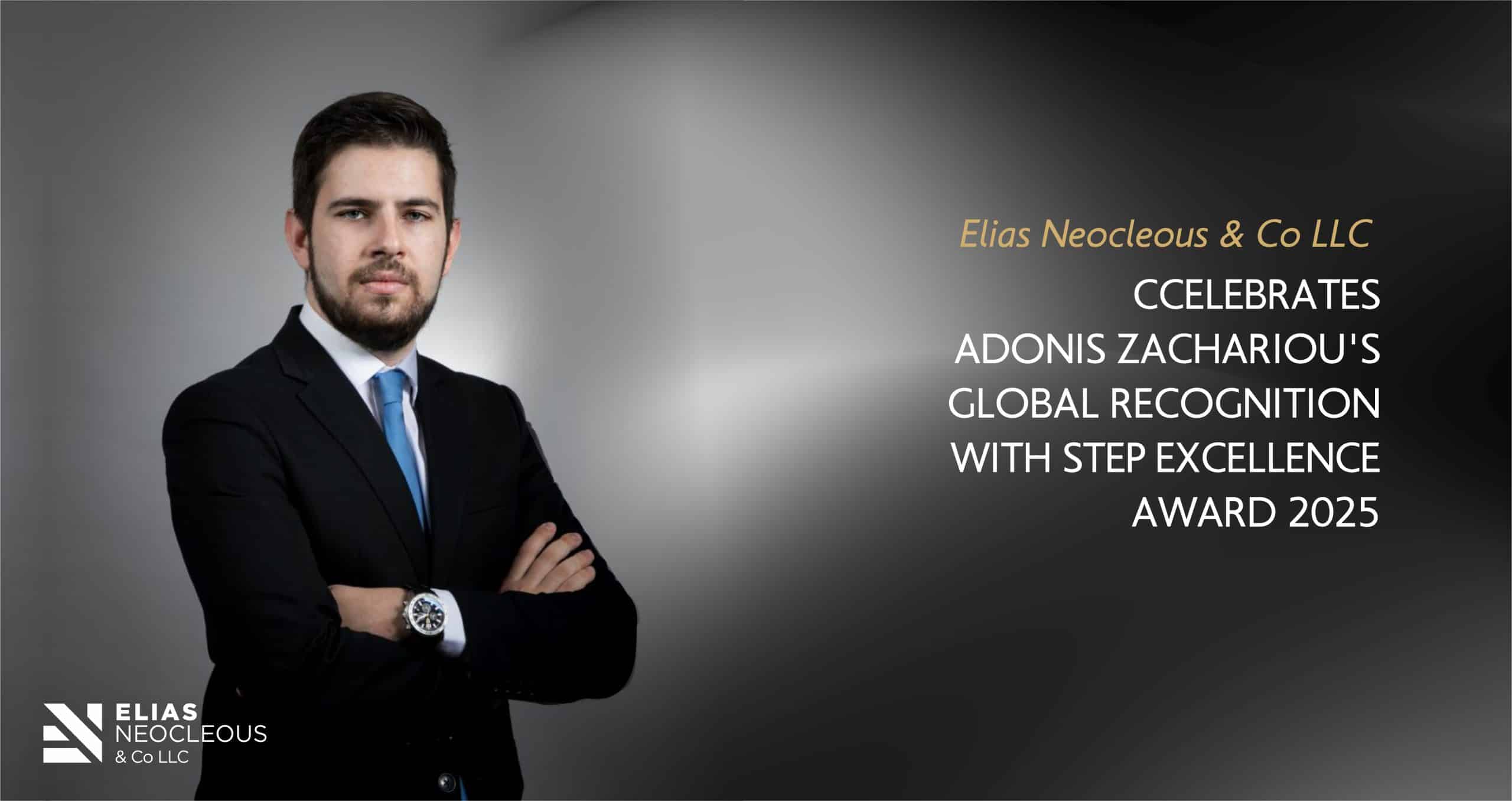 Elias Neocleous & Co LLC Celebrates Adonis Zachariou’s Global Recognition with STEP Excellence Award 2025