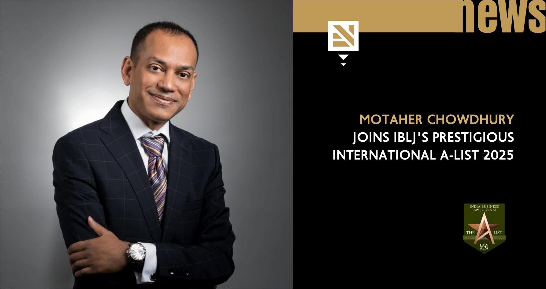 Motaher Chowdhury Joins IBLJ’s Prestigious International A-List 2025