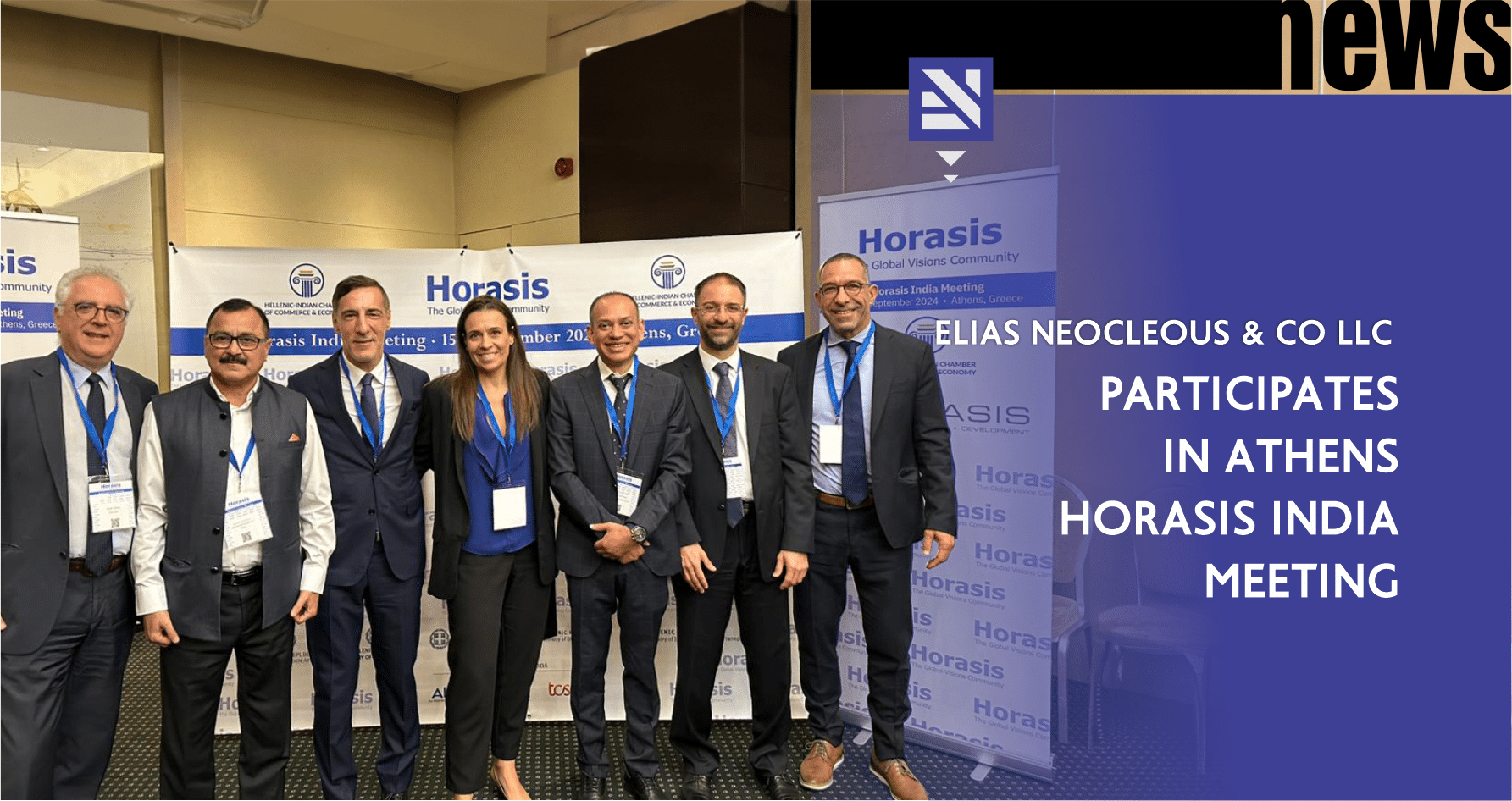 Elias Neocleous & Co LLC participates in Athens Horasis India Meeting