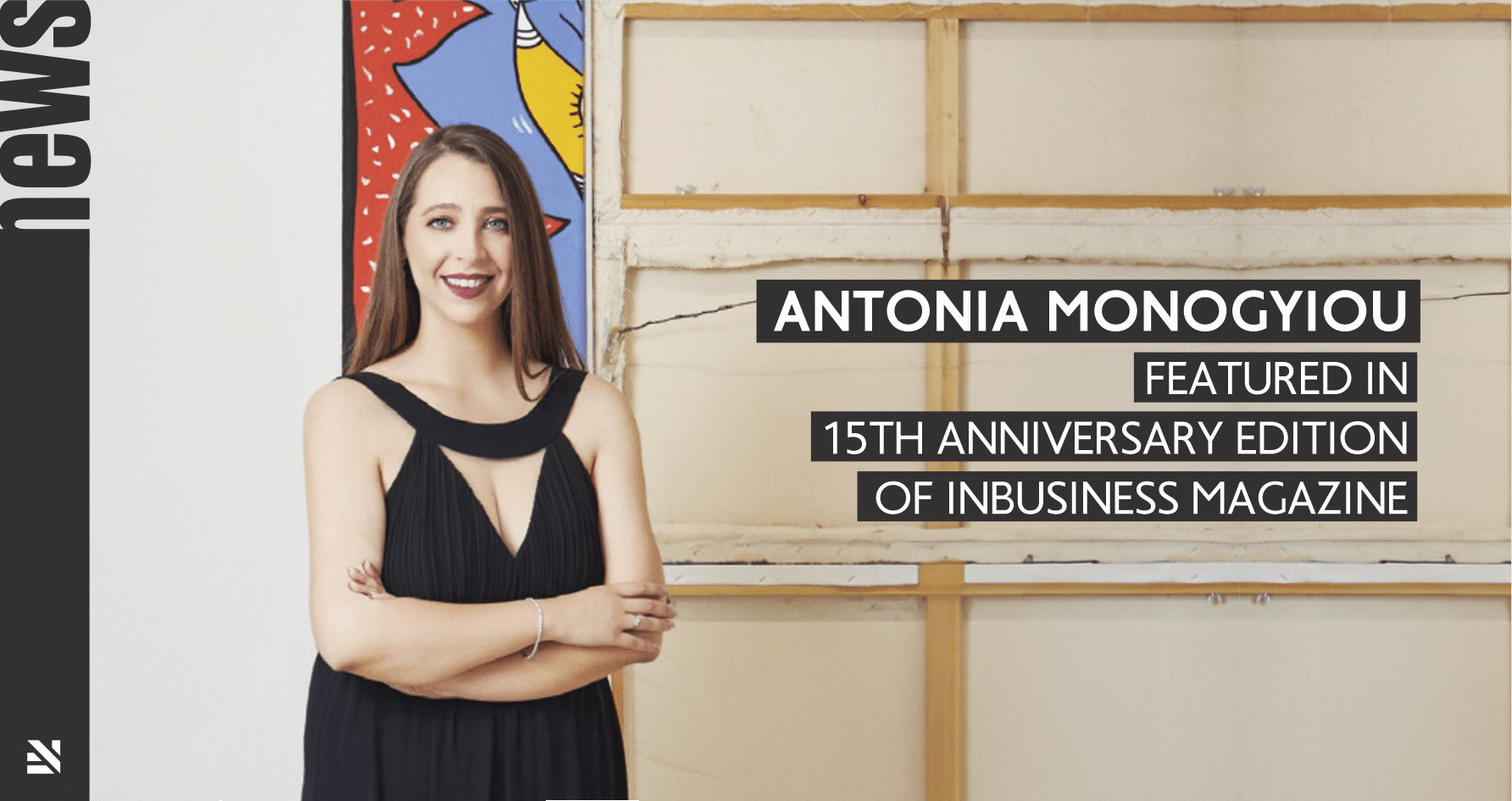 Antonia Monogyiou featured in 15th anniversary edition of INBusiness Magazine